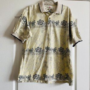 The Skins Game Mens 100% Cotton Ventilated Golf Polo Shirt Size L Made in USA